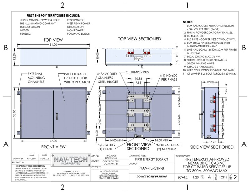 NAV-FE-CTR-8 drawing